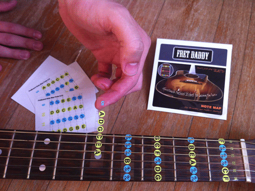 Guitar Notes Fretboard Stickers